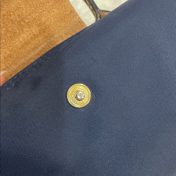 Longchamp Brown and Navy Mini Handbag - Picture 9 of 14